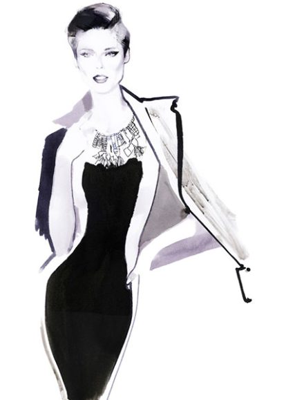 David Downton Portrait Coco Rocha - David Downton